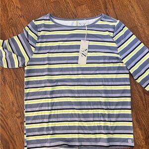 Striped Long Sleeve Performance Shirt - NWT